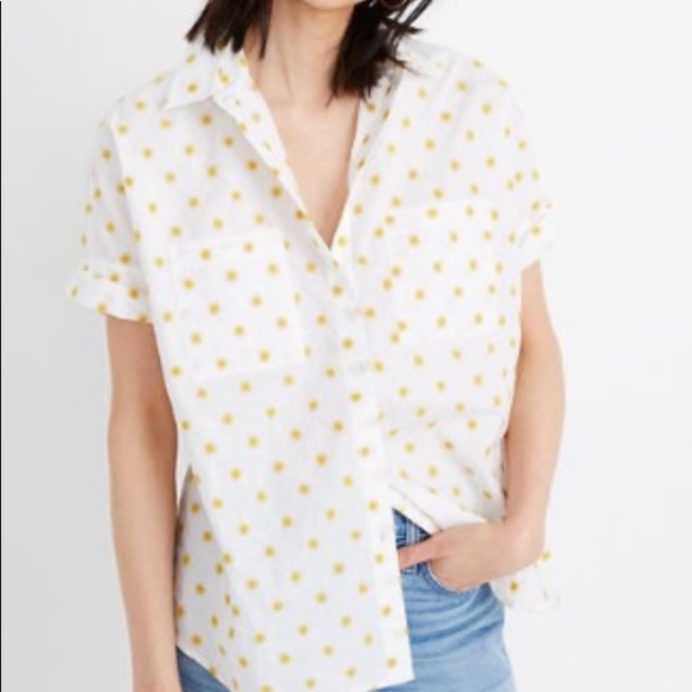 Madewell Sun Embroidered Courier Shirt